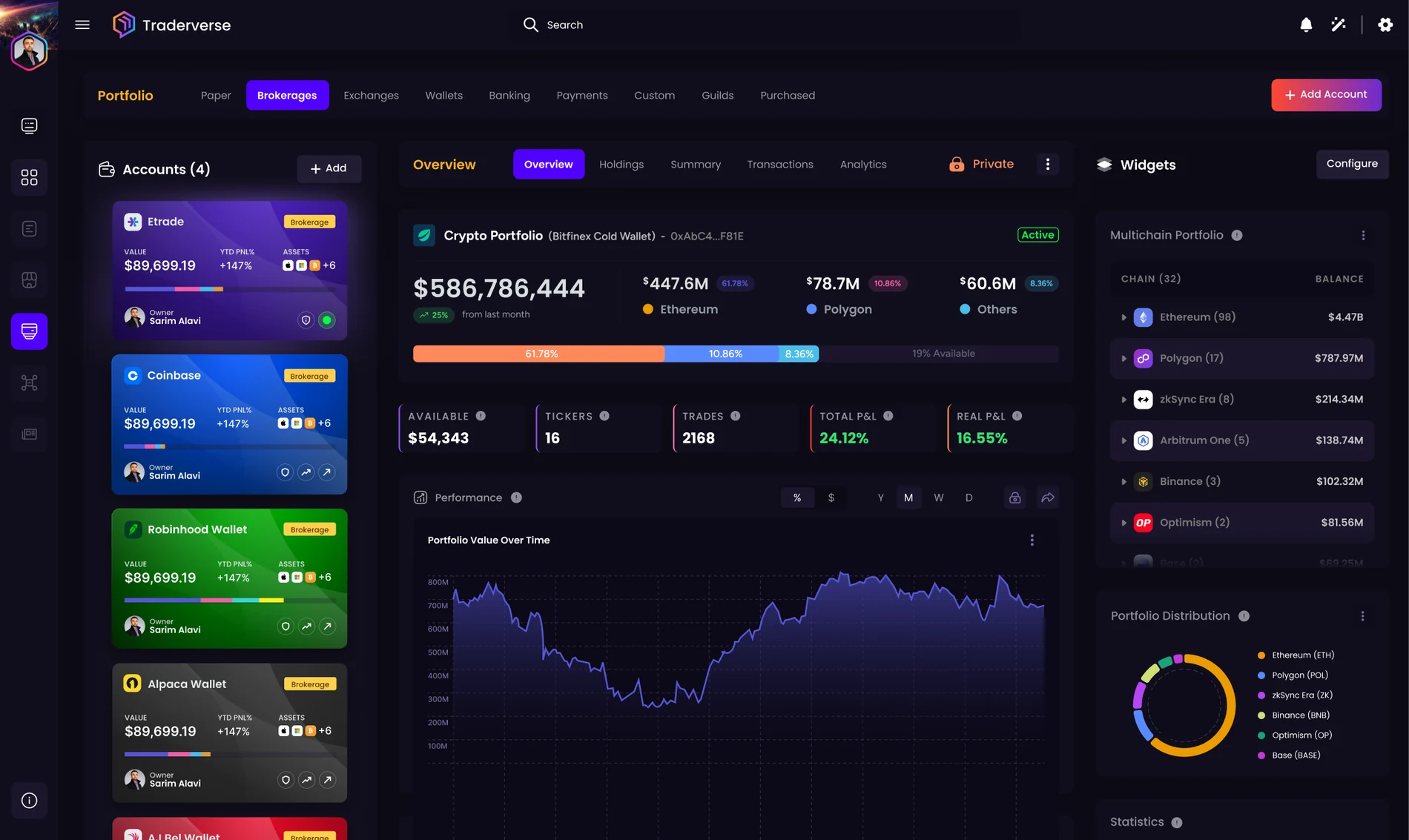 Traderverse Desktop Screen